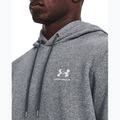 Кофта чоловіча Under Armour Essential Fleece Hoodie pitch gray medium heather/white 4