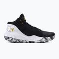 Кросівки для баскетболу чоловічі Under Armour Jet '21 black/white/metallic gold 2