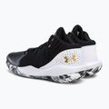 Кросівки для баскетболу чоловічі Under Armour Jet '21 black/white/metallic gold 3