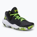 Кросівки для баскетболу чоловічі Under Armour Jet '21 black/white/lime surge