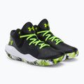 Кросівки для баскетболу чоловічі Under Armour Jet '21 black/white/lime surge 4