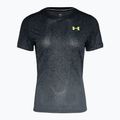 Футболка для бігу жіноча Under Armour Rush Cicada чорно-сіра 1378405