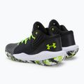 Кросівки для баскетболу дитячі Under Armour GS Jet '21 чорно-зелені 3024794 3