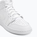Дитячі кросівки Nike Jordan 1 Mid white/white/white 7