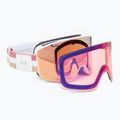 Жіночі гірськолижні окуляри Giro Ella white lx stripe/рожеве золото/інфрачервоні