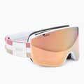 Жіночі гірськолижні окуляри Giro Ella white lx stripe/рожеве золото/інфрачервоні 2
