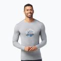 Футболка трекінгова чоловіча Smartwool Snowcat Trek Graphic Tee світло-сіра SW016683545