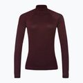 Жіноча термоактивна кофта Smartwool Thermal Merino Rib Turtleneck black cherry heather