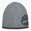 Чоловіча зимова шапка Timberland Reversible Logo Beanie світло-сірий верес