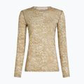 Лонгслів жіночий icebreaker Merino 200 Oasis Crewe Moss Bloom cumin/undyed/aop 7