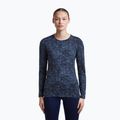 Лонгслів жіночий icebreaker Merino 200 Oasis Crewe Moss Bloom navy/dawn/aop