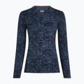 Лонгслів жіночий icebreaker Merino 200 Oasis Crewe Moss Bloom navy/dawn/aop 7