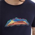 Футболка трекінгова чоловіча icebreaker Tech Lite II 7 Mountain Tops midnight navy 3