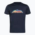 Футболка трекінгова чоловіча icebreaker Tech Lite II 7 Mountain Tops midnight navy 6