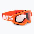 Маска велосипедна чоловіча 100% Strata 2 orange/clear