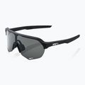 Окуляри сонцезахисні 100% S2 soft tact black/smoke