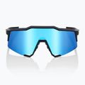 Окуляри велосипедні 100% Speedcraft matte black/hiper blue multilayer mirror 8