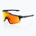 Окуляри велосипедні 100% Speedcraft soft tact black/hiper red multilayer mirror 7