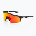 100% Speedcraft SL soft tact black/hiper red багатошарові дзеркальні сонцезахисні окуляри