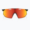 Окуляри велосипедні 100% Hypercraft SQ soft tact black/hiper red multilayer mirror 2