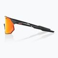 Окуляри велосипедні 100% Hypercraft SQ soft tact black/hiper red multilayer mirror 3