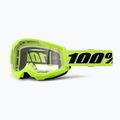Окуляри велосипедні 100% Strata 2 neon yellow/clear