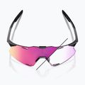 Окуляри сонцезахисні 100% Hypercraft gloss black/photochromic purple mirror 9