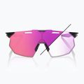 Окуляри сонцезахисні 100% Hypercraft SQ gloss black/photochromic purple mirror 8