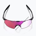 Окуляри сонцезахисні 100% Hypercraft SQ gloss black/photochromic purple mirror 10