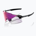 Окуляри сонцезахисні 100% Aerocraft gloss black/purple mirror photochromic