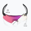 Окуляри сонцезахисні 100% Aerocraft gloss black/purple mirror photochromic 3
