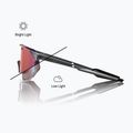 Окуляри сонцезахисні 100% Hypercraft SQ gloss light grey/rose gold mirror photochromic 2