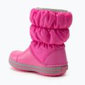 Дитячі снігоступи Crocs Winter Puff Kids електричні рожеві / світло-сірі 3