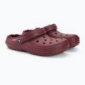 Шльопанці Crocs Classic Lined Clog бордо 5