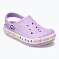 Шльопанці дитячі Crocs Bayaband Charm Band Clogs orchid 9