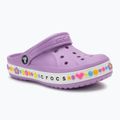 Шльопанці дитячі Crocs Bayaband Charm Band Clogs orchid