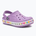 Шльопанці дитячі Crocs Bayaband Charm Band Clogs orchid 2