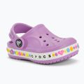 Шльопанці дитячі Crocs Bayaband Charm Band Clog Toddler orchid