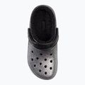 Шльопанці Crocs Classic Glitter Lined Clog чорні/сріблясті 7