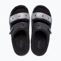 Шльопанці Crocs Classic Cozzzy Glitter Sandal black/silver 5