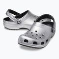 Шльопанці Crocs Classic сріблясті / металеві 11
