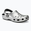 Шльопанці Crocs Classic сріблясті / металеві 2