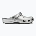 Шльопанці Crocs Classic сріблясті / металеві 3
