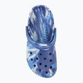 Шльопанці Crocs Classic Marbled Clog сині на болтах/мульти-шльопанці 6