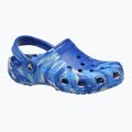 Шльопанці Crocs Classic Marbled Clog сині на болтах/мульти-шльопанці 9
