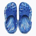 Шльопанці Crocs Classic Marbled Clog сині на болтах/мульти-шльопанці 12