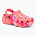 Жіночі шльопанці Crocs Classic Platform Marbled guava/multi 2