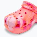 Жіночі шльопанці Crocs Classic Platform Marbled guava/multi 8