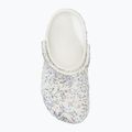 Дитячі шльопанці Crocs Classic Starry Glitter білі 6