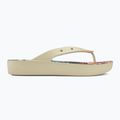 Жіночі шльопанці Crocs на класичній платформі Retro Resort кістка/мульти 2